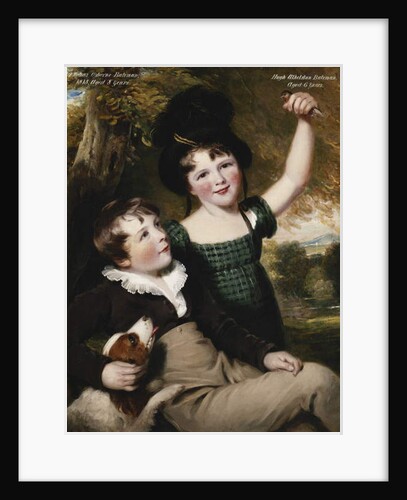 Portrait of Thomas Osborne Bateman, Aged 8, with his Brother, Hugh Athelstan, Aged 6, 1818 by Thomas Barber