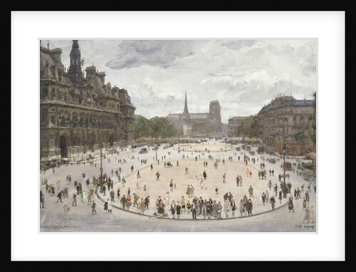 Le Place de Hotel d'Ville, Paris by Jean-Louis Lefort