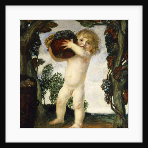Boy with Grapes; Knabe mit Trauben, 1903 by Franz von Stuck