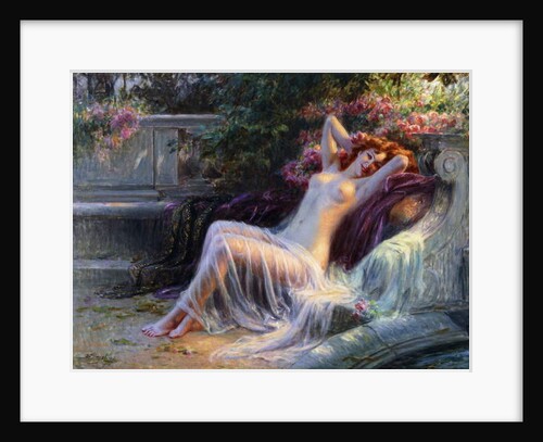 Nude with Roses; Nu aux Roses by Delphin Enjolras