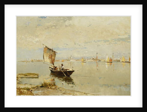 On the Lagoon, 1882 by Pietro Fragiacomo