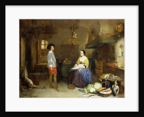 In the Kitchen by Hubertus van Hove