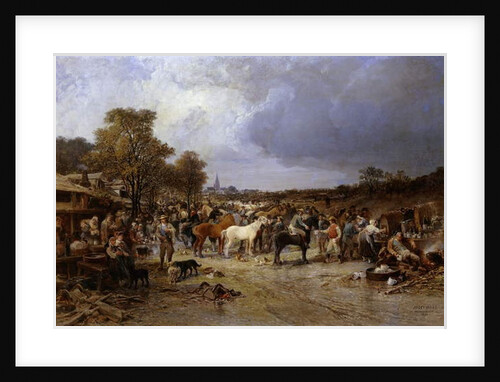 The Horse Market at Honnebont, 1871 by Jules Achille Noel
