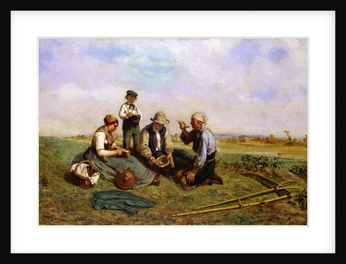 The Haymakers' Lunch, 1857 by Jules Veyrassat
