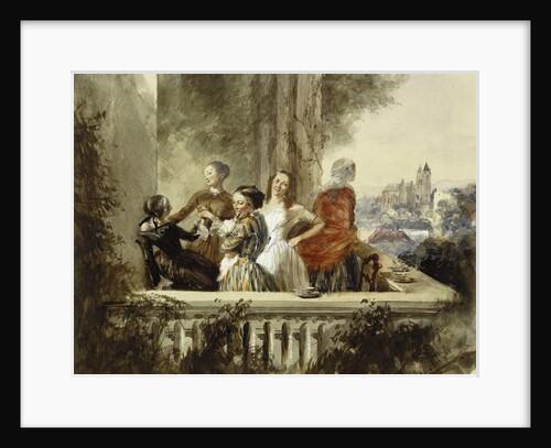 Im Freien, 1852 by Adolph Friedrich Erdmann von Menzel