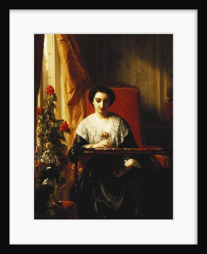 Embroiderer; La Brodeuse, 1855 by J.L. Dyckmans