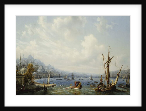 Boats on the Bosphorous, off Constantinople, 1846 by Auguste Etienne Francois Mayer