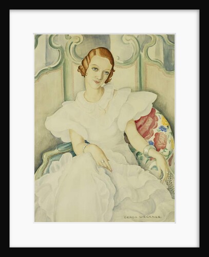 Portrait of a Lady, half length, by Gerda Marie Frederike Wegener
