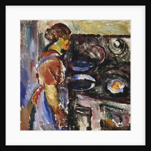 Girl in the Kitchen; Pike I Kjokken, 1921 by Ludwig Karsten