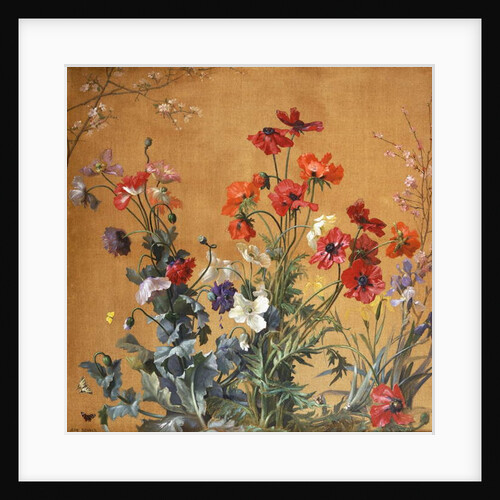 Poppies, Irises and Blossom by Jean Benner