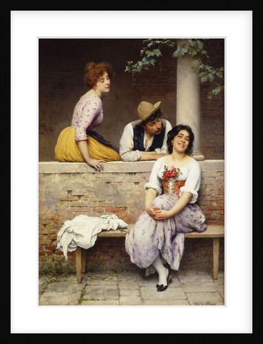 Small Talk by Eugen von Blaas