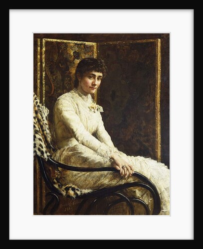 Portrait of the Artist's Wife Marian Huxley in her Wedding Dress, 1880 by John Collier