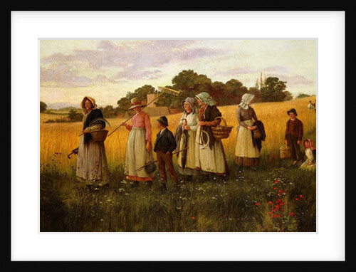 Barley Cutters Returning from Work, 1882 by George Marks