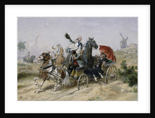 A Close Call, 1870 by Wilhelm Camphausen