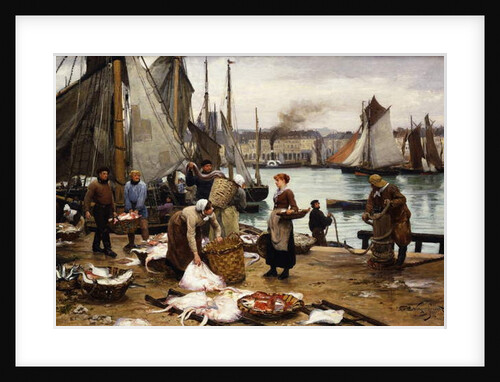 Unloading the Catch, 1881 by Victor Gabriel Gilbert