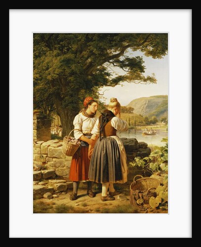 The Farewell, 1842 by Jakob Becker