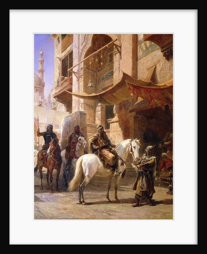 Arab Warriors in a Street, by Paul Dominique Philippoteaux