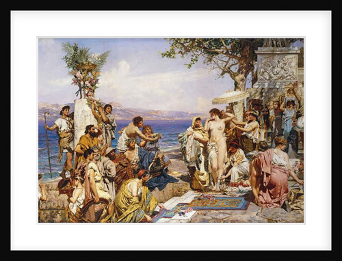 Phryne at the Festival of Poseidon, God of the Seas by Henryk Siemieradzki