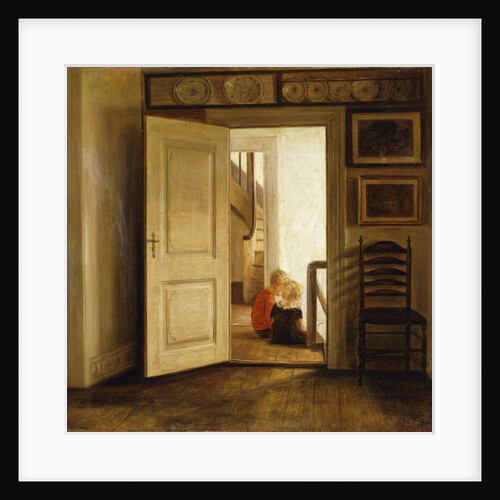 Children in an Interior by Carl Holsoe