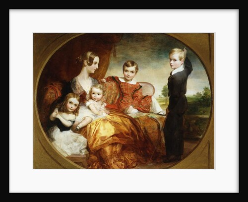 A Group Portrait of a Lady with her Four Children on a Terrace, 1843 by George Frederic Watts