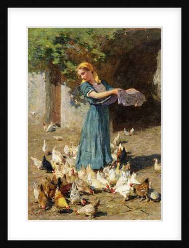 Feeding the Chickens by Luigi Rossi