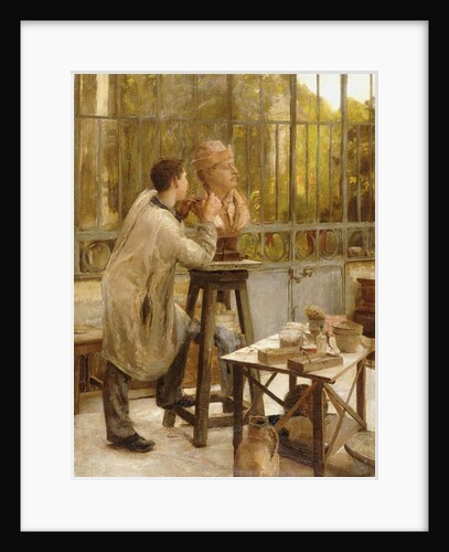 A Sculptor in his Studio by Edouard-Joseph Dantan