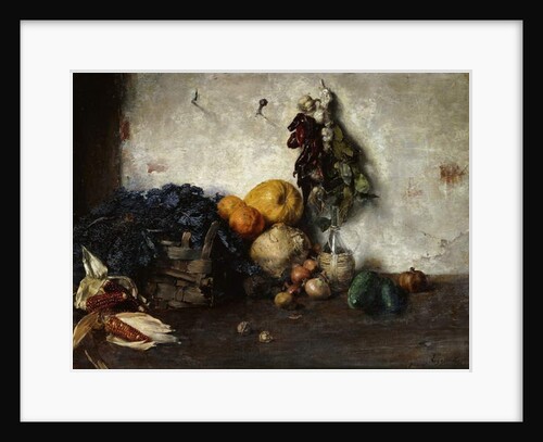A Still-Life of Vegetables by a Wall, 1890 by Albin Egger-Lienz