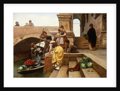 Young Venetian Vendors by Antonio Paoletti