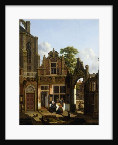 A Dutch Courtyard, 1822 by Jan Hendrik Verheyen