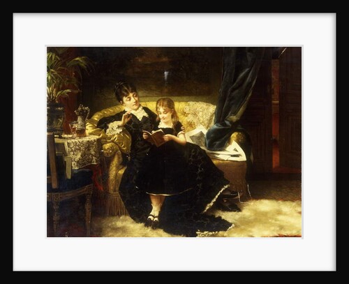 The Lesson, 1883 by Jan Portielje