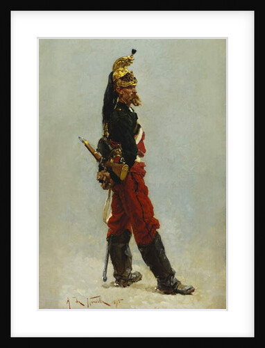 Un Dragon, 1875 by Alphonse Marie de Neuville