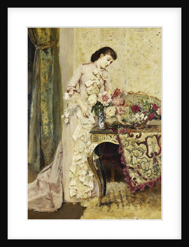 Flower Arranging by Alfred Emile Stevens