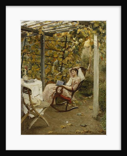 In the Pergola, 1894 by Oscar Bluhm