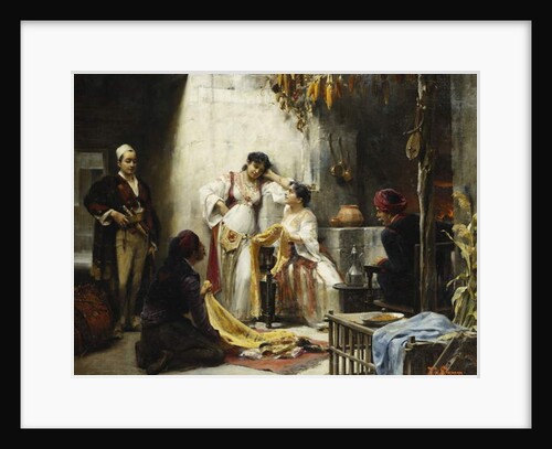 A Hard Decision, 1893 by Alois Hans Schram