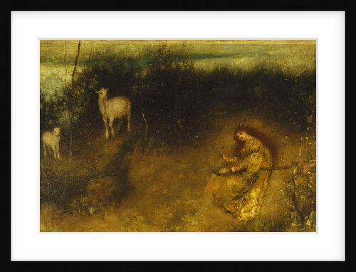 A Girl with Goats, 1875 by Matthijs Maris