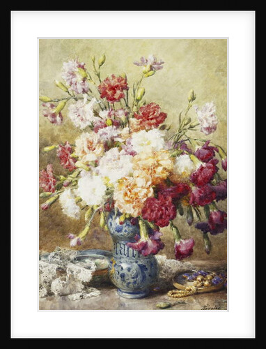 Carnations in the Albarello by Francois Rivoire