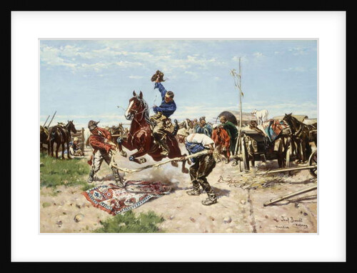 Cossacks at Play by Jozef Brandt