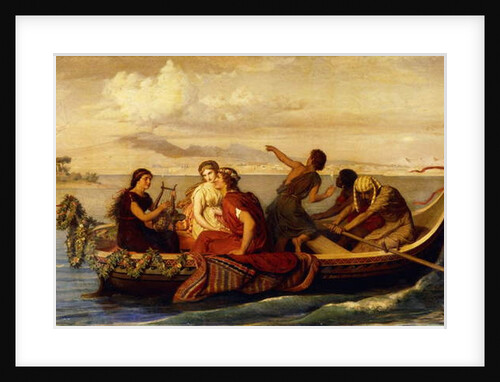 Escape from Pompeii, 1871 by Roland Risse