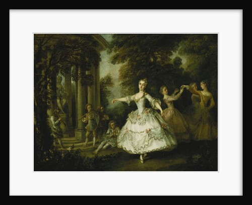 Mademoiselle Salle as Venus with the Three Graces by Nicolas Lancret