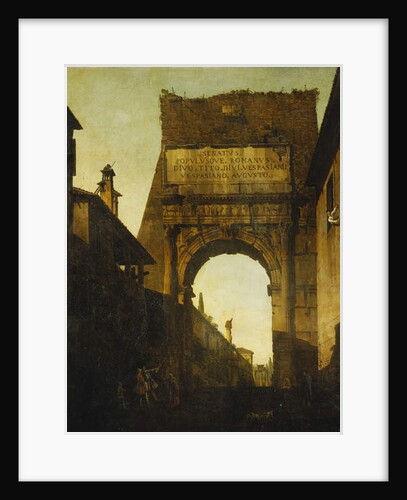 The Arch of Titus, Rome by Bernardo Bellotto