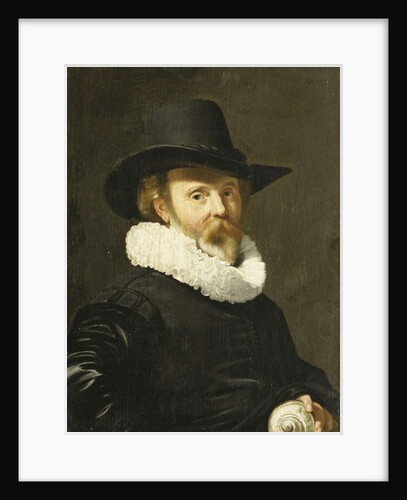 A Conchologist Holding a Nautilus Shell by Thomas de Keyser