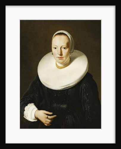 Portrait of a Lady, Half Length, in a Black Applique Stomacher and Dress and a Millstone Ruff, by Jacob or Jacques van Loo