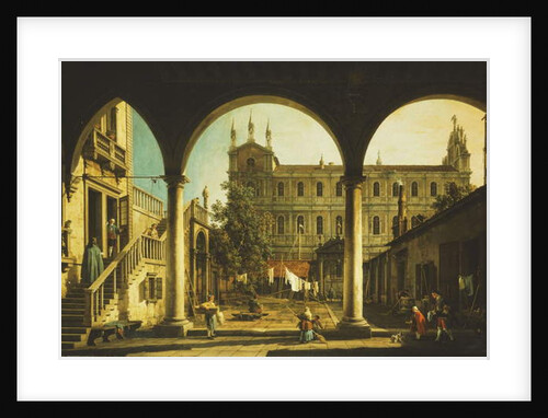 A Capriccio of the Scuola di San Marco, Venice by Canaletto