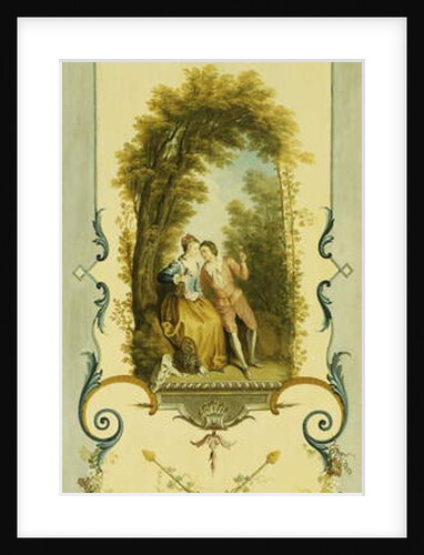 Three Decorative Panels with Allegories of Winter, Summer and Autumn by Nicolas Lancret