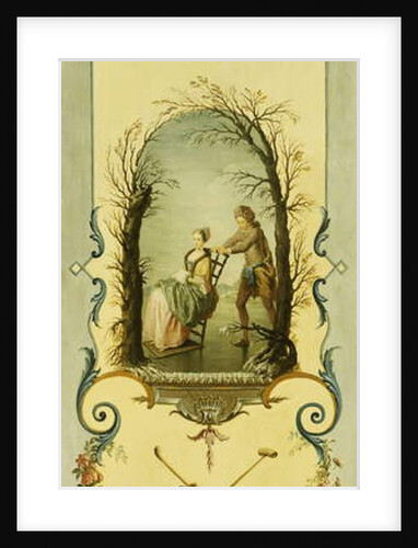Three Decorative Panels with Allegories of Winter, Summer and Autumn by Nicolas (school of) Lancret
