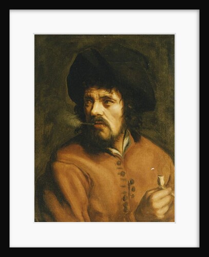 A Man Smoking a Clay Pipe by Jan Cossiers