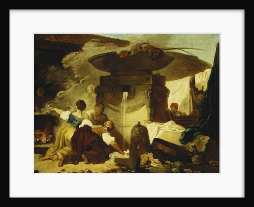 Les Blanchisseuses a la Fontaine by Jean-Honore Fragonard