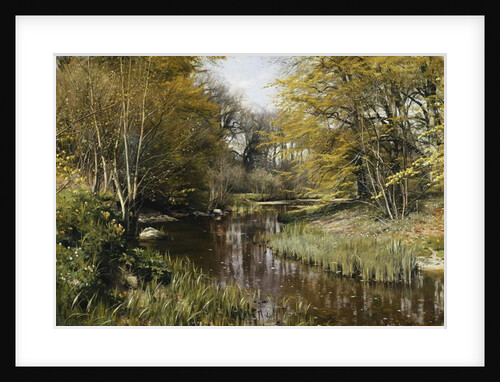 A Wooded River Landscape, 1909 by Peder Monsted