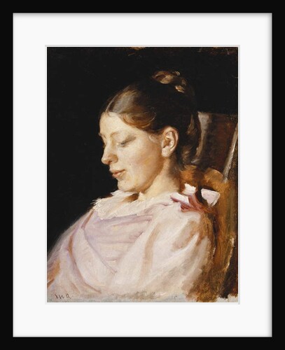 Portrait of Anna Ancher, the Artist's Wife by Michael Peter Ancher