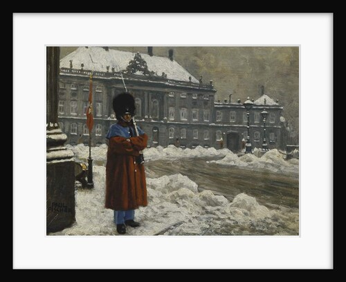 A Royal Life Guard on Duty Outside the Royal Palace Amalienborg, Copenhagen by Paul Fischer
